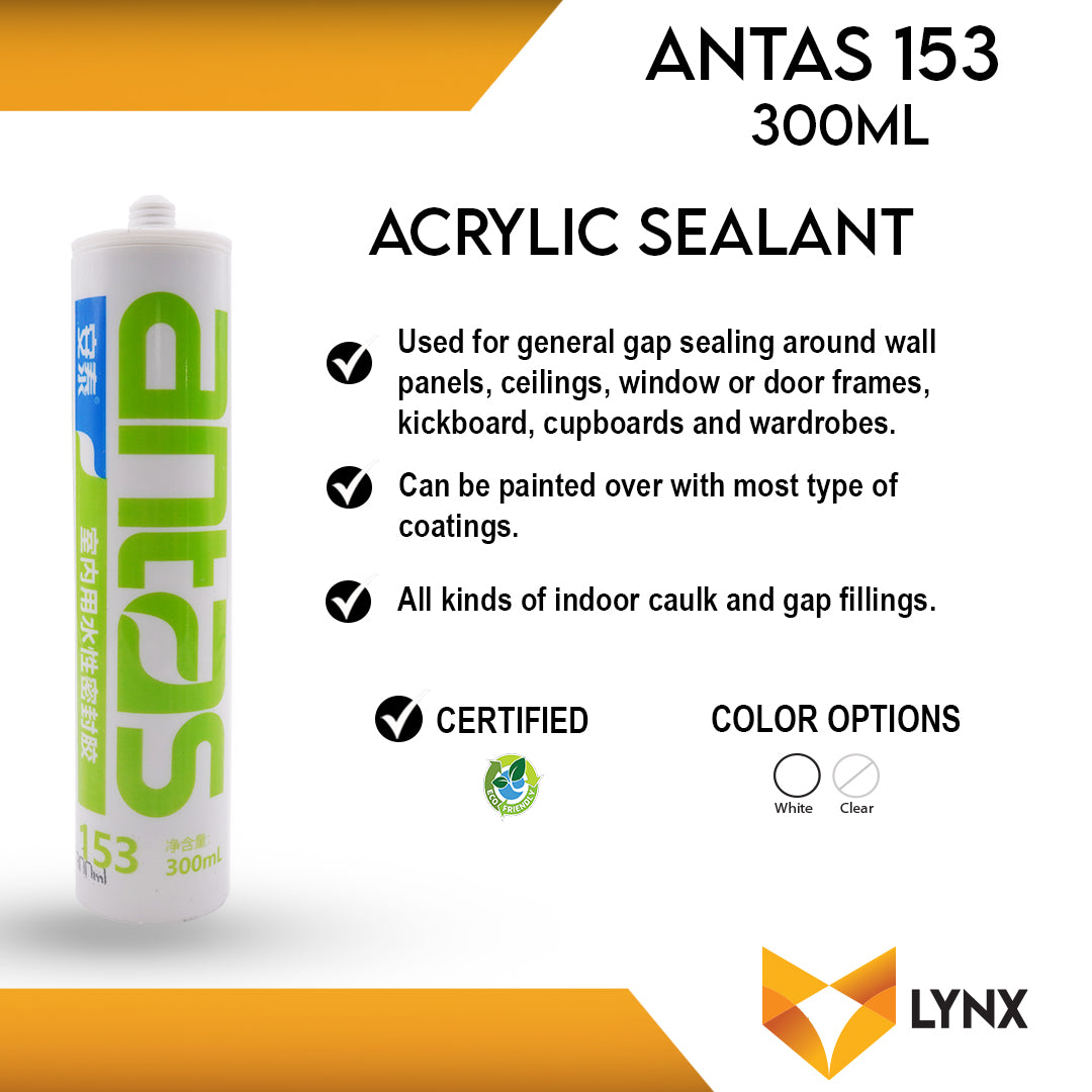 Antas 153 Acrylic Gap Filler 300ml Cartridge