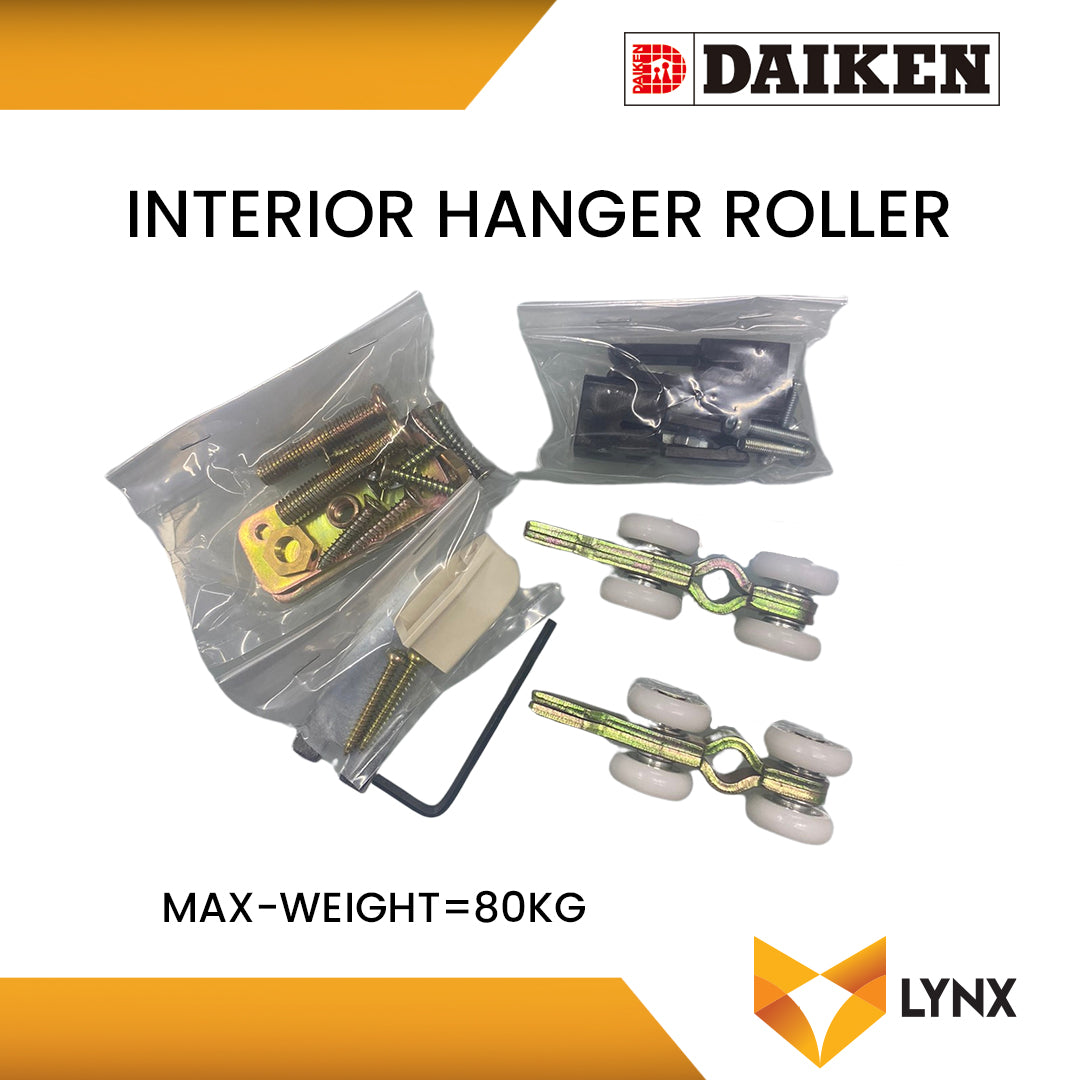 INTERIOR HANGER ROLLER (MAX WEIGHT = 80KG)