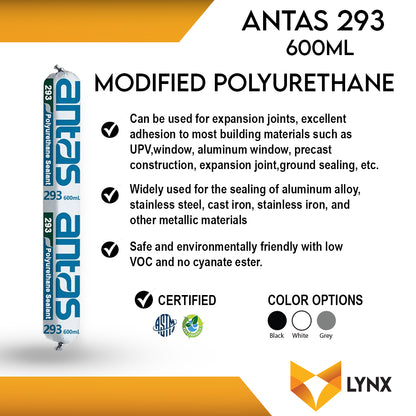 Antas 293 Polyurethane Sealant 600ml Sausage