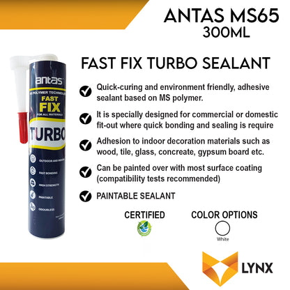 Antas 635 MS Nail Free Sealant 300ml (Mirror Mastic)