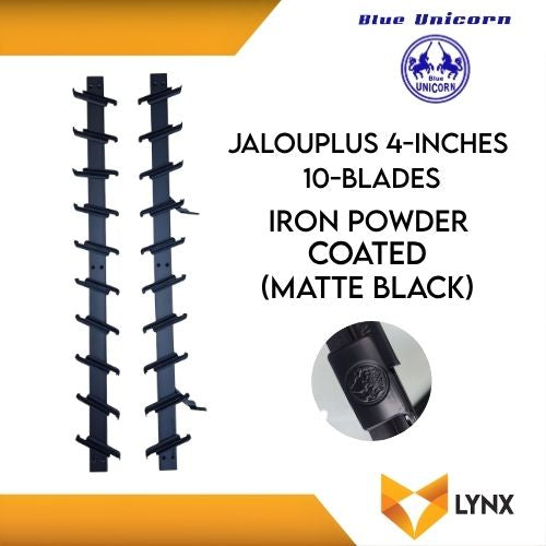 BLUE UNICORN Jalouplus Iron Powder Coated 4-Inches 10-Blades for Window Frame