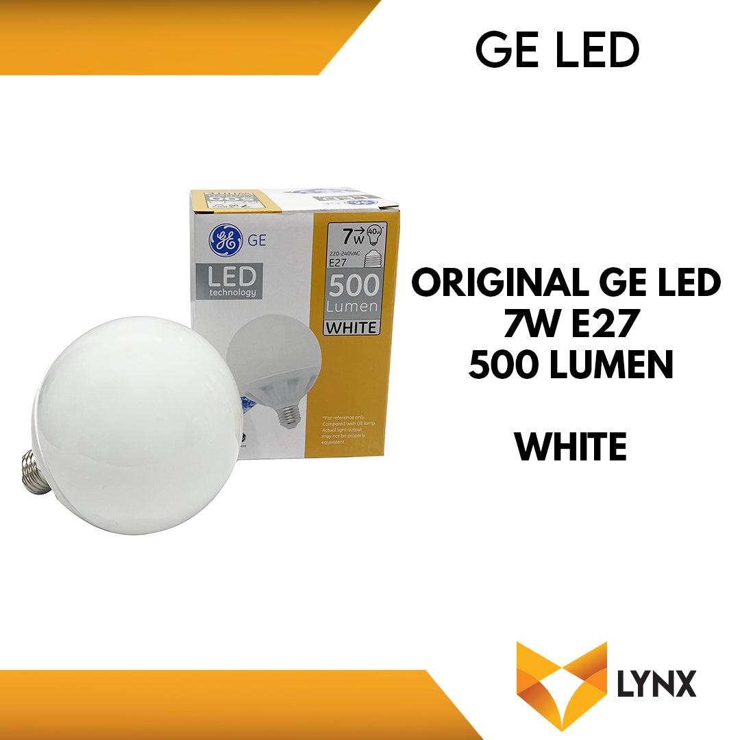 Original GE LED 7W E27 500 LUMEN (White) – Lynx Industrial Trading ...
