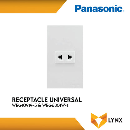 Panasonic Wide Series Universal Receptacle