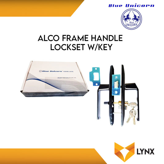 BLUE UNICORN ALCO FRAME HANDLE LOCKSET W/KEY