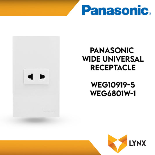 Panasonic Wide Series Universal Receptacle