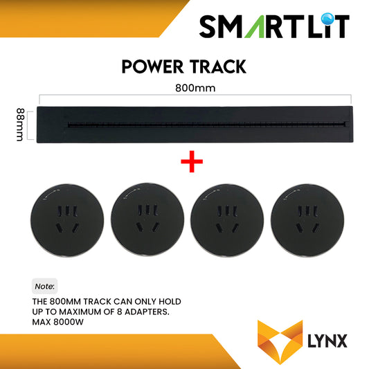 SMARTLIT Movable Power Track Socket 88mm x 800mm