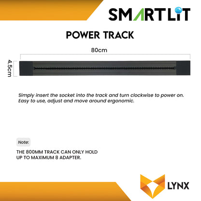 SMARTLIT Movable Power Track Socket 45mm x 800mm