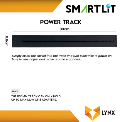 SMARTLIT Movable Power Track Socket 88mm x 800mm
