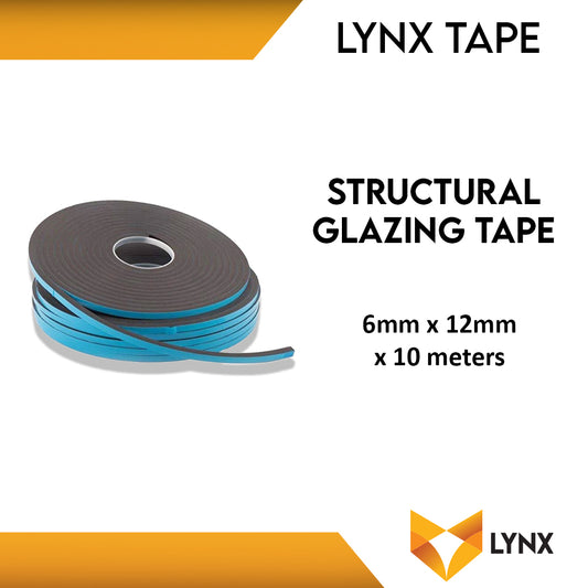 Structural Glazing Tape 6mmx12mmx10meters alternative to Norton Tape