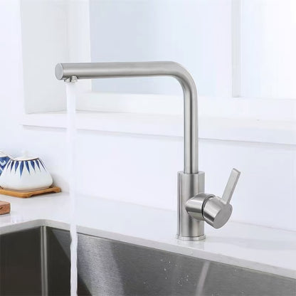 STAINLESS STEEL WITHOUT PULL OUT NOZZLE FAUCET "LUCAS" 290x250MM (SILVER)